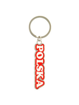 Colorful key ring with the inscription Poland