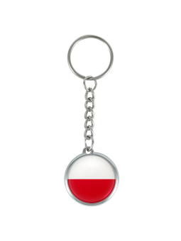 Polish flag keychain