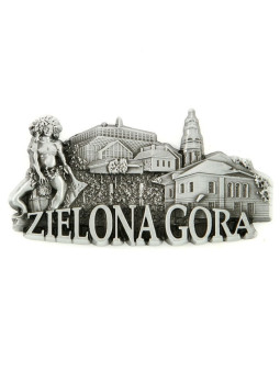 Fridge magnet panorama of Zielona Góra