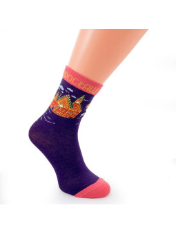 Чорапи на кметството на Вроцлав - лилаво-розови