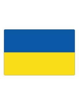 Imán de nevera con la bandera de Ucrania
