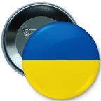 Button badge flag of Ukraine