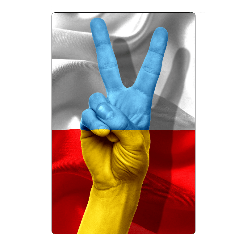 Fridge magnet Poland-Ukraine