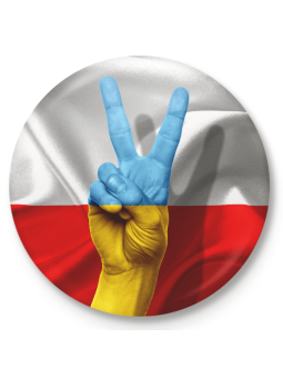 Distintivo a bottone Polonia-Ucraina