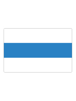 Fridge magnet "White Blue White" flag