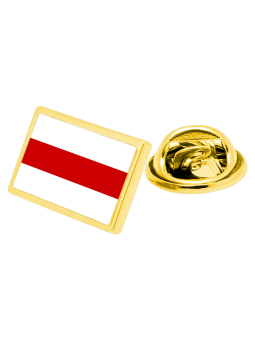 Button with the flag of Free Belarus