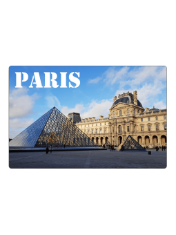 Imán de nevera del Louvre de París
