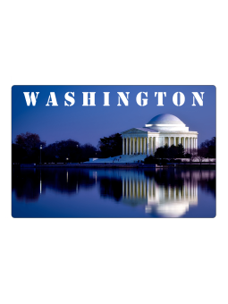 Washington Jefferson Memorial Fridge Magnet