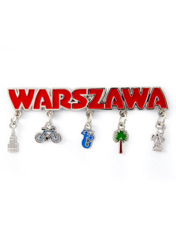 Fridge magnet with pendants Warsaw