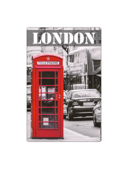 Londýnská telefonní budka s magnetem na lednici