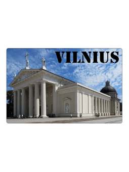 Kylskåpsmagnet Vilnius katedral