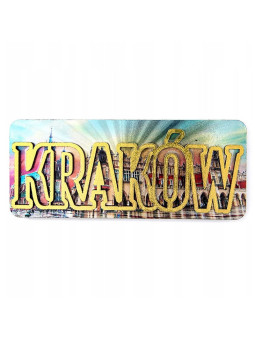 Magnetka na lednici s velkým nápisem Krakow