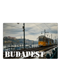 Magnet de frigider pentru tramvaiul din Budapesta