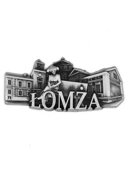 Fridge magnet panorama Lomza