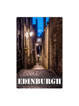 Edinburghi backstreet külmkapimagnet