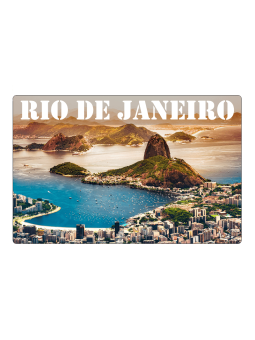 Aimant pour réfrigérateur Rio de Janeiro skyline