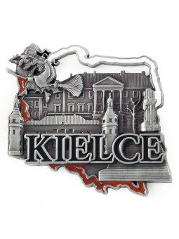 Outline fridge magnet Kielce