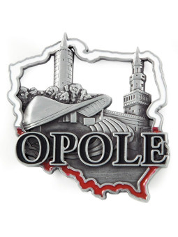 Outline fridge magnet Opole
