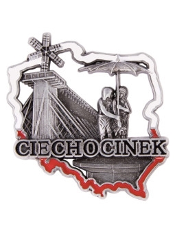 Fridge magnet outline Ciechocinek