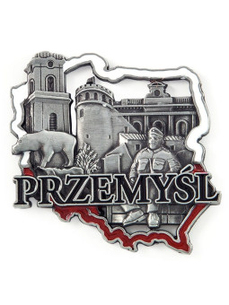 Fridge magnet outline Przemysl