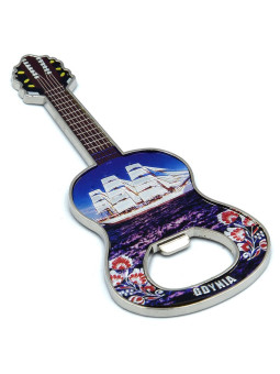 Гитара с магнитом на холодильник Гдыня Дар Млодзежи