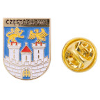 Coat of arms pin Częstochowa