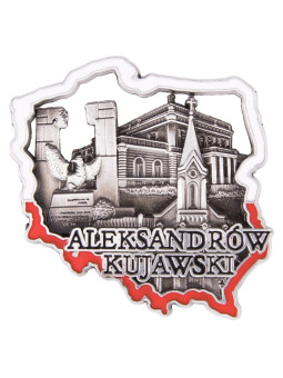 Fridge magnet outline Aleksandrów Kujawski