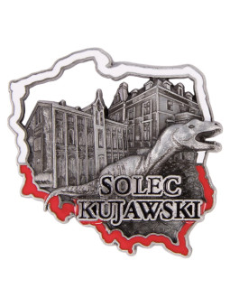 Solec Kujawski contour fridge magnet
