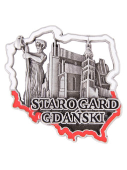 Fridge magnet contour Starogard Gdanski