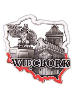 Fridge magnet outline Więcbork