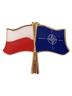 Poland-NATO flag pin