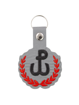 Reflective embroidered Poland Fighting pendant