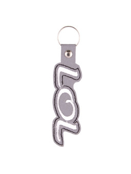 LOL embroidered reflective pendant