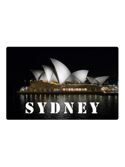 Sydney Opera House fridge magnet at night