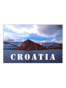 Magnes na lodówkę Chorwacja Krčki most