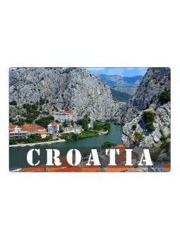 Magnetas ant šaldytuvo Kroatija Cetinos upė